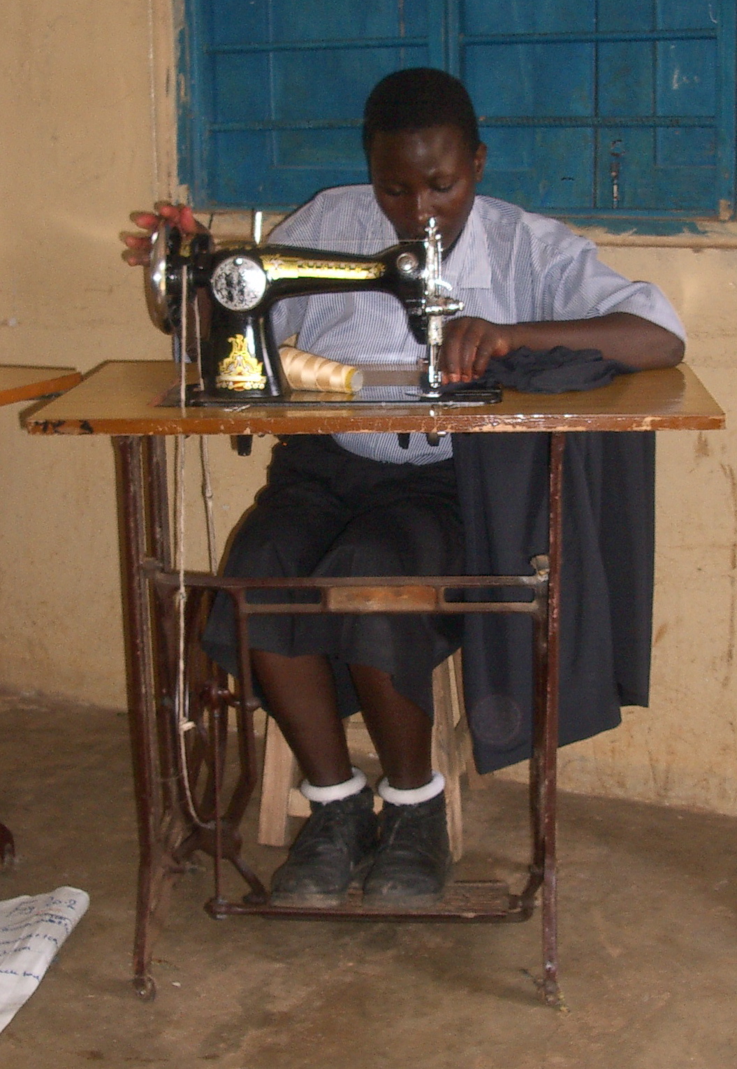 in the tailoring class.